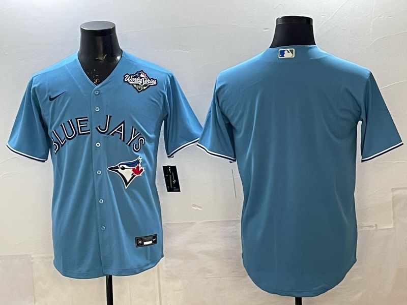 Men 2025 Toronto Blue Jays Blank Light Blue Game Nike MLB Jersey style 05